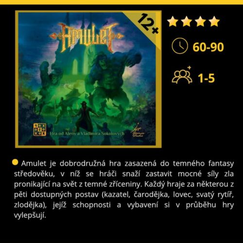 Recenze deskové hry  Amulet – světlo v temnotách zla