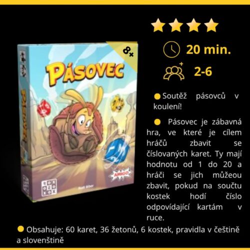 Recenze: Pásovec mě dostal! karetní zábava pro každého v kapesním balení